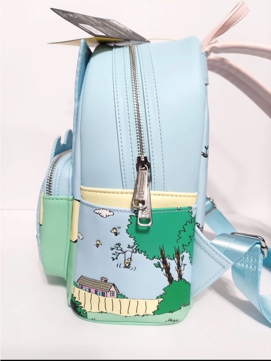 Loungefly Peanuts Mini Backpack - Pink, Light Blue & Mint